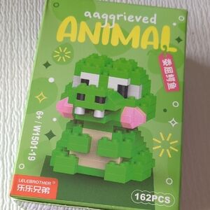 🩵2/$10🩵Lelebrother Green Block Crocodile Figure - 162pcs